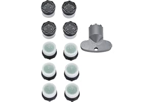 M16.5x1~5.7 l/min 10er Set Original PERLATOR® Wassersparender Einschraubstrahlregler inkl. Schlüssel