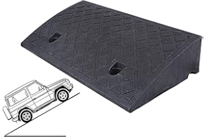 AMSXNOO Rampe de Chargement, Rampes Plastique de Bordure Antidérapantes Portable Rampes de Seuil Légère pour Voiture Scooter Caravane Fauteuil Roulant Accès Handicapé Trottoir Vélo Moto