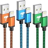 Aioneus iPhone Charger Cable, 2M 3Pack iPhone Cable Fast Charging Apple MFi Certified USB Cable iPhone Nylon Braided USB-A to
