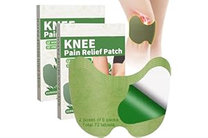 PIWOSGOL Knie Schmerzlinderungs Patch, 72 Stück Knee Pain Relief Patches, Natural Moxibustion Schmerzlinderungspflaster Wärmepflaster Patch für Knie Rücken Nacken Muskelkater