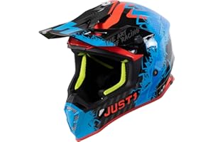 JUST 1 HELMETS JUST 1 Casco Moto Integrale Motocross Casco Enduro Omologato ECE