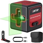 XUNTOP Self-Leveling Laser Level 30m Green Laser Level with Self-Leveling Mode and Manual Laser Leveling Rechargeable IP54 wi