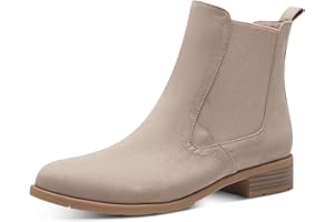 MARCO TOZZI Damen Chelsea Boots zum Schlupfen mit Blockabsatz