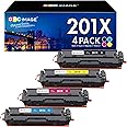 GPC Image Toner Cartridges Replacement for HP 201X 201A CF400X CF400A Compatible with Color LaserJet Pro M252n M277n MFP M252dw M277dw M274n M277c6 (Black Cyan Magenta Yellow, 4-Pack)