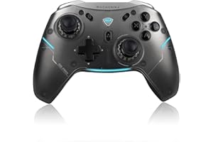 KIIBOOM Machenike G5 Pro Tri-mode Switch Controller, USB/BT5.0/2.4G, with Programmable Button, Joystick, Hall Trigger, Kailh Micro Switches, Switch Remote Gamepad for PC, NS, iOS, Android, TV box (Black)