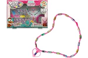 Sky Castle - Sticki Rolls Super Set, Pulseras con Pegatinas, Temática Kawaii, 50 Pegatinas por Pulsera, 20 Rollos Intercambiables Extra, Incluye Abalorios, Colgantes y una Cinta, Famosa (TCR00000)