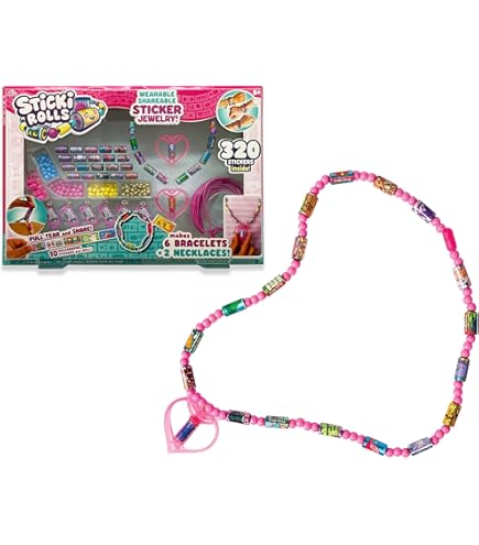 Sky Castle Sticki Rolls Sticki Station, Draagbare Deelbare Stickers, Ultieme DIY Sticker Sieraden Kit, Armbanden en Kettingen
