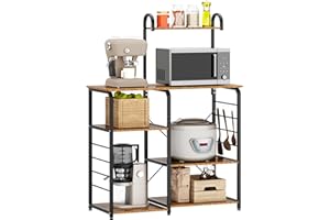 SDHYL Carrello da cucina per forno a microonde, organizer di grandi dimensioni per scaffalature