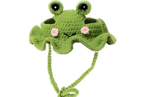 Cat Hat, Cat Accessories, Frog Style Pet Headgear for Small Cats, Fun Dress Up Accessory for Pets, Comfortable Hat Design, 15cm Diameter 9cm Height