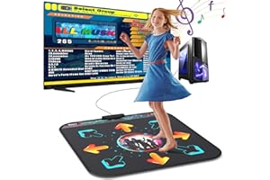 BEBAPOW USB Dance Mat for PC/Computer, Upgraded Dance Pad for Exercise & Fitness with Dancing Game Software, Compatiable with Win7/ Win10/ Win11, 7 Difficulty Levels for Kids/Adults (Pattern-3)