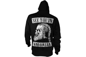 See You IN Valhalla Herren Hoodie | Thor | Vikings Shirt | Ragnar | Rising | Walhalla | Wodan | Wikinger | Valknut | Odin | Männer Kapuzen-Sweatshirt | Pullover