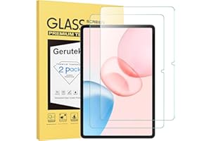 Gerutek [2 Piezas Protector Pantalla para Honor Pad 10 2025/Pad 9 2024 (12.1 Pulgadas), Dureza 9H, Ultra transparente, Antiarañazos, Antihuellas, Sin Burbujas, Cristal Templado para Honor Pad 10 12.1"