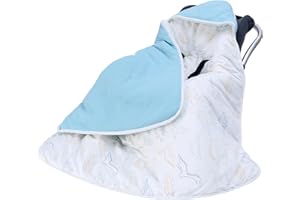 MIRACLE BABY Couverture pour bébé - 90 x 90 cm - En tissu gaufré universel - Pour siège auto