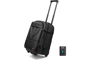 CELIMS - Sac à Dos de Voyage Sous Vide | Cabine 55x35x25 | Compression | Avec ou Sans Pompe | Avec ou Sans Roulettes | Noir ou Gris