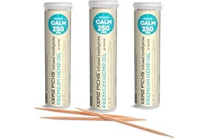 Xero Picks Zahnstocher mit Hanfextrakt, 250 mg, 10 Stück mint