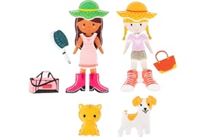 meqbem® PANTAWORLDS® Play kit | Set personaggi in feltro | Quiet Book | Sensoriale Educativo | Pupazzi a dito | Gioco per Bambini | Marionette | Idea Regalo Bambini | (Bambole)