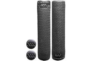 All Mountain Style Puños Bicicleta Montaña Modelo Extralight con Tapones | Ligereza y Diseño para tu MTB, 18 Gramos | Se adaptan a Todos los Manillares | El Accesorio Ideal para tu BTT