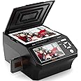 Photo,NameCard,Slide & Negative Scanner with Large 5" LCD Screen,Film and Slide Digitizer-Convert 35mm,110 Film/Photo(3R,4R,5R)/NameCard to 22MP Digital JPEG-8GB SD Card