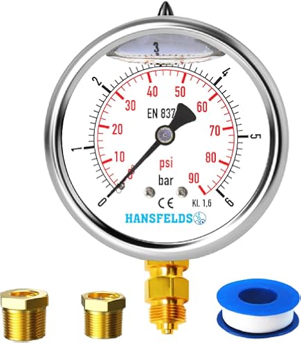 Riegler Glyzerinmano, CrNi-Stahl, E-Skala, G 1/4 unten, 0-60,0 bar, 63 Riegler Glyzerinmano, CrNi-Stahl, E-Skala, G 1/4 unten, 0-60,0 bar, 63