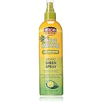 African Pride Olive Miracle Anti-Breakage Braid Sheen Spray - View #8