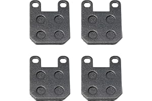 YanananAC 4 stycken 45 x 35 mm fram bakre bromsbelägg motorcykelbromsbelägg för Speedfight 1 2 Jetforce C-Tech Elyseo 50 elmo