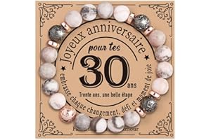 CoCoCherry Cadeau Femme - Bracelet Femme, Cadeau Anniversaire Femme, Cadeau Femme Original Utile, Cadeau Noel Femme, Bracelet Pierre Naturelle Femme Cadeau pour Maman Sœur Amie Collègues.