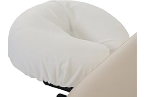 EARTHLITE Professional Flannel Face Pillow Covers – Machine Washable, 100% Cotton, Face Cradle Covers, Crescent Covers (2pack) / Fits Massage Table & Massage Chair Cushions