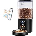 Frienhund 5L Automatic Cat Feeder with Sealed Outlet: 5G WiFi Automatic Dog Feeder with Large Food Storage Container, Cat Food Dispenser with APP Control for Multiple Pet, Detachable for Cleaning