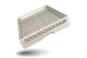 Gastronette Dishwasher Basket Cutlery Fine Plates Glasses Cups Trays for Catering Dishwasher Dishwasher Basket Universal Plastic 50 x 50 cm Fine Mesh Stackable Tray Basket GN Standard