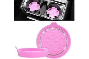 JOYTUTUS Car Cup Holder Coaster, Universal Car Cup Holder Insert, 2 Pcs Universal Anti-Slip Shockproof Car Coasters for Cup Holders, Car Accessories for Car, SUV, Truck