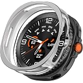 Forzacase Samsung Galaxy Watch 8 Classic 46mm ile uyumlu &Ouml;n&uuml; A&ccedil;ık Silikon Kılıf - FC764 (G&uuml;m&uuml;ş)