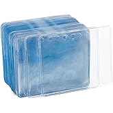 CKB Ltd® Set Of 50 Professional Clip On Clear Plastic ID Name - View #12