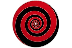 Next Ferry - Slipmat - Spirale rot - Plattenspieler Matte aus Filz - Slipmats für Dj's - Plattentellerauflage für alle Plattenspieler Turntables - gedruckt in Deutschland…
