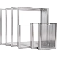 2x Natural Goods Berlin Tischkufen | Edelstahl | Esstisch, Schreibtisch, Couchtisch, Bank | Langlöcher | Tischgestell…