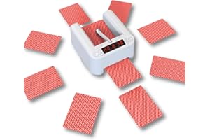 CUIYKAI Machine automatique de revendeur de cartes de poker rotative rapide, précise et stable pour UNO, BJ (Blackjack), Texas Hold'em, Home Card Games