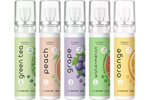 RIENAN 5 Stück Mundspray Gegen Mundgeruch,Tragbares Mundgeruch Spray,Mundspray mit Fruchtgeschmack, Reduziert das Gefühl von Mundtrockenheit,Sich Ihr Mund Erfrischend Anfühlt(22 ml)