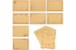 COLOFALLA 80 Pz Etichette Adesive Natale Carta Kraft Scrivibili Etichette Contenitori Adesivi Scrapbooking Vintage Trasloco Barattoli Bustine Scatole Regalo Sacchetti Confetti Scuola Ufficio Casa Cucina