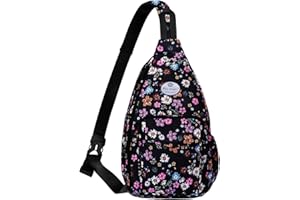 HUA ANGEL Zaino Monospalla Multitasche Uomo Donna Sportivo Borsa Piccola A Tracolla Sling Con Zip Leggero Petto Borsa Crossbody Zaino Spalla Antifurto Da Viaggio Lavoro Outdoor Ciclismo Moto
