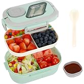 Kasanni Lunch Box, Lunch Box, Bento Box, Lunch Box with Compartments for | Adult Kids Bento Lunch Box for School, Work, Picni