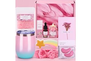 BAICAI Vanilla Pamper Gifts for Women Birthday with Headband, Relaxtion Pamper Hampers for Women Self Care Package for Her, Spa Bath Gifts Sets Thank You Gifts Ideas for Women Best Friend Sister Bestie Mum