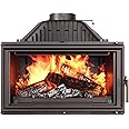 Insertro Camino A Legna In Ghisa ECO - 13.5 KW, Con Serranda E Deflettore, Made In EU - Foto 5