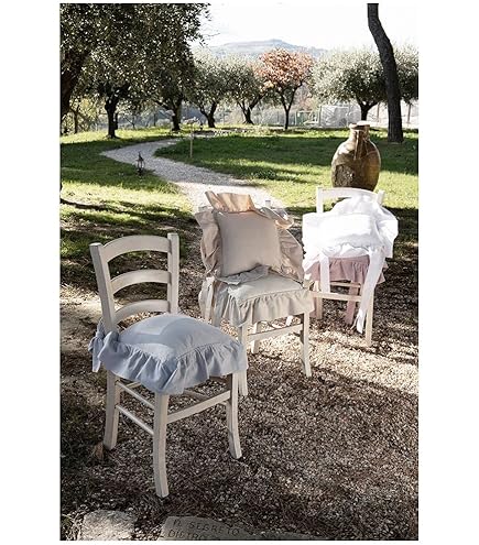 Con Volant Cuscini Coprisedia Blanc Mariclo Cuscini Coprisedia