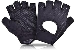 IvyLife Guanti Bici da Ciclismo Estivi Mezze Dita per Bicicletta Moto Arrampicata Montagna Corsa Sport Palestra Fitness Traspirante Antiurto Antiscivolo