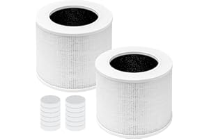 Core Mini Replacement Filter Compatible with LEVOIT Core mini Air Purifier Core Mini-P,H13 True HEPA&Activated Carbon Filtration System,2 Pack Filter + 10 PCS Aroma Pads by Covienapp