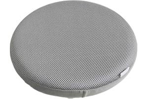 B Blesiya 16inch Dia Round Bar Stool Cover Slipcover Cushion Pad , Gray 33cm