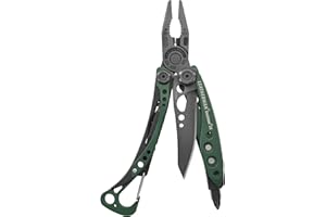 Leatherman Skeletool CX - Multiherramienta 7 en 1 Para Camping y Supervivencia, Acero Inoxidable, Made in USA, Verde Oscuro