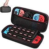 Etui pour Nintendo Switch - Younik Housse de Transport Rigide Version Améliorée avec Espace de Stockage Plus Large pour 19 Jeux, Adaptateur Secteur Officiel et Autres Accessoires Nintendo Switch