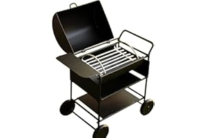 BULZEU 1 12 Dollhouse Miniatures Mini Picknick Grill BBQ Röstofen Metall Küchenbedarf Zubehör (Square)