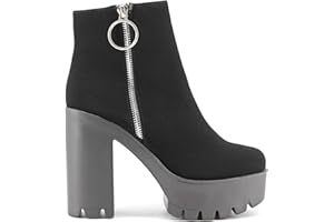 MODELISA - Botín Tacón Plataforma para Vestir De Mujer