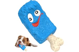 RUXAN Juguetes para Perros Indestructibles – Masticables Juguetes de Mordedura de Perro con Sabor a Leche - Juguetes de Caucho Natural para Perros Pequeños y Medianos